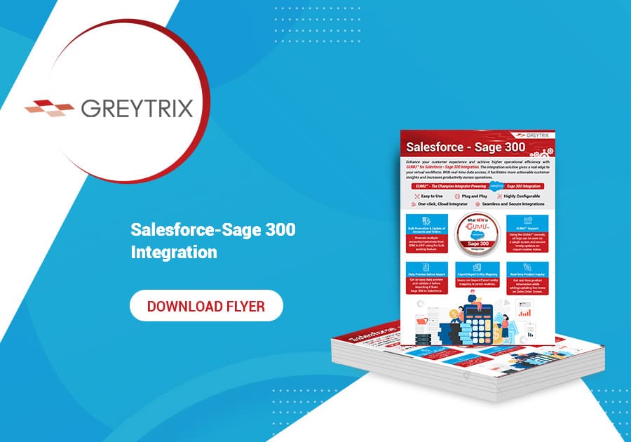 Salesforce-Sage 300 flyer page