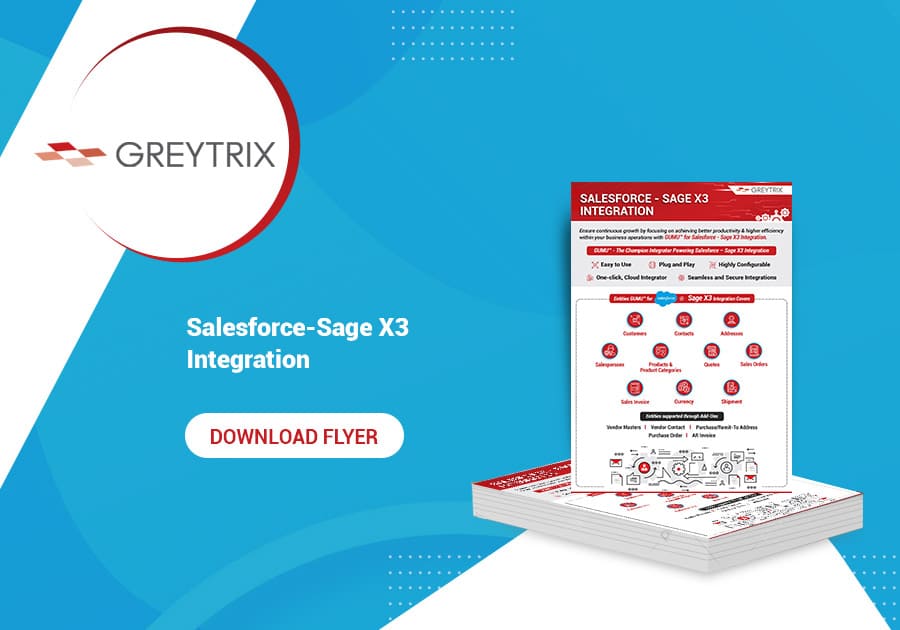 Salesforce-Sage X3 flyer